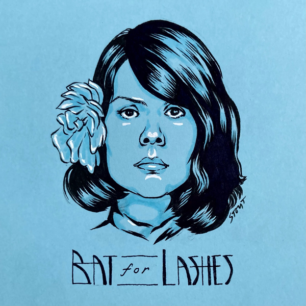 jason-stout-Bat-For-Lashes Bat For Lashes by Jason Stout