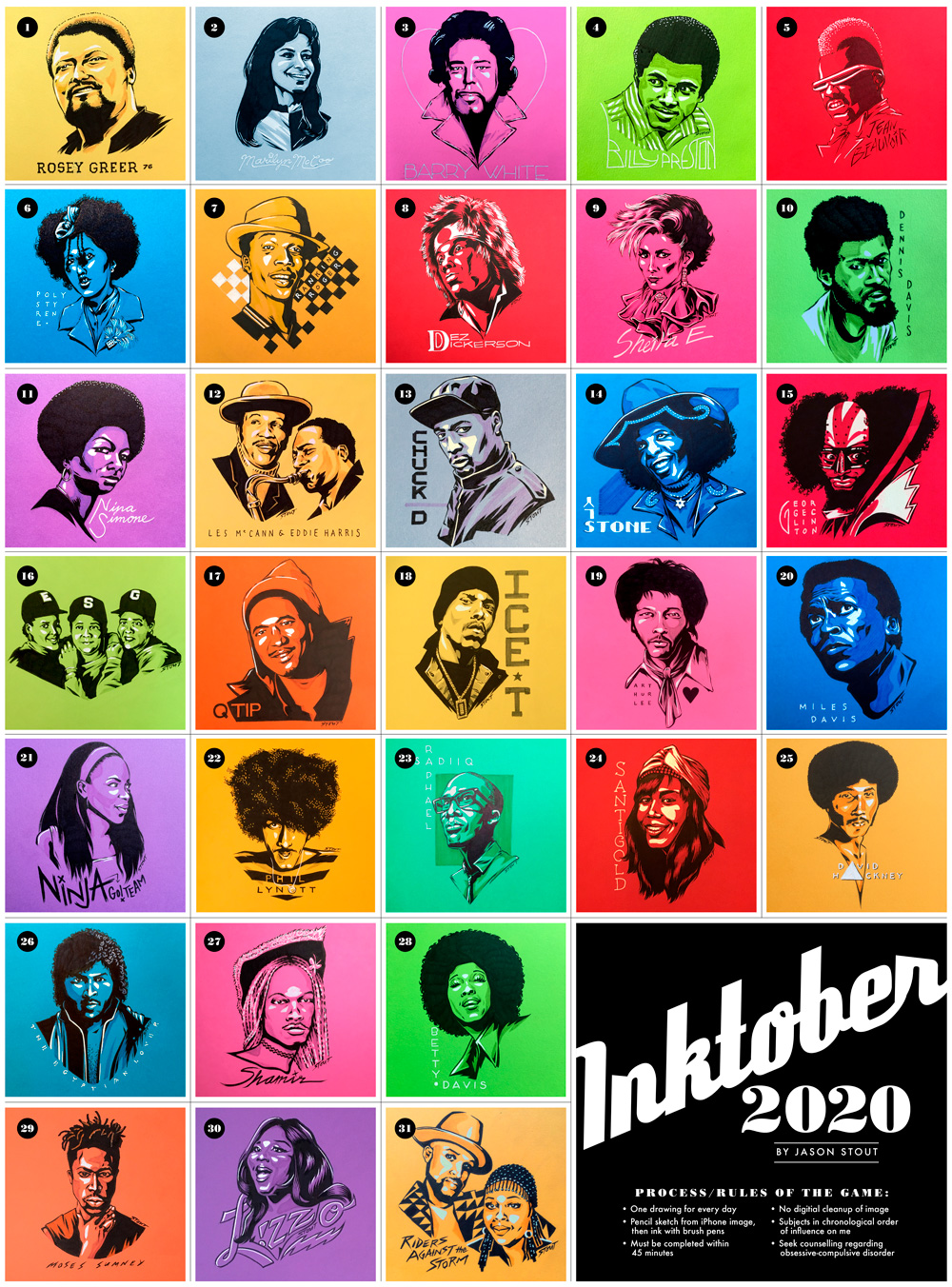 Inktober 2020 by Jason Stout