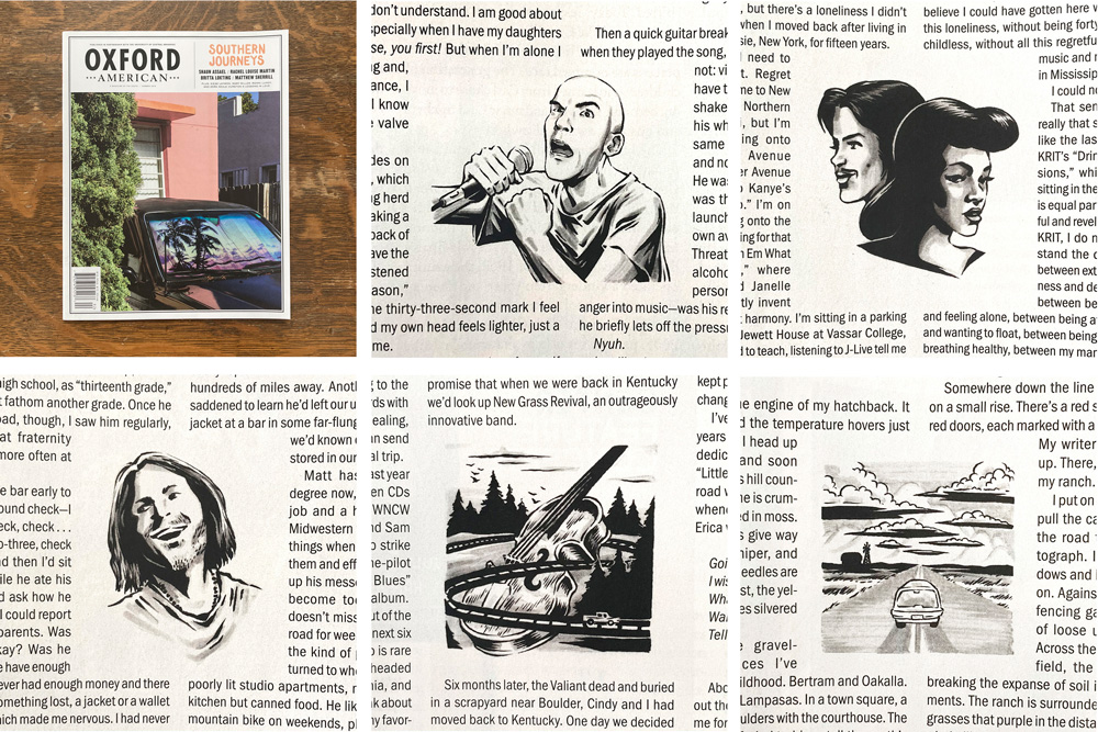 Oxford American illustrations by Jason Stout